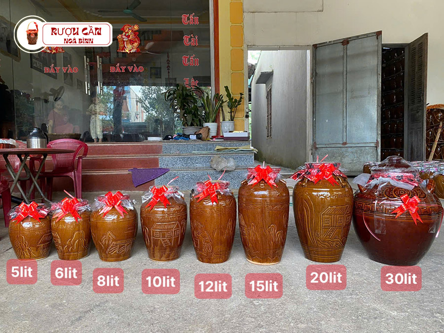 Các loại bình rượu cần làm quà biếu